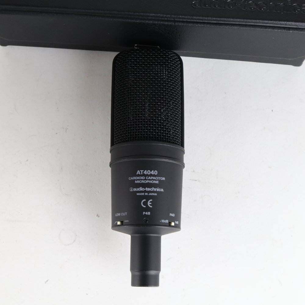 【中古】オーディオテクニカ コンデンサーマイク AUDIO-TECHNICA AT4040 オーテク マイクロフォン 背面