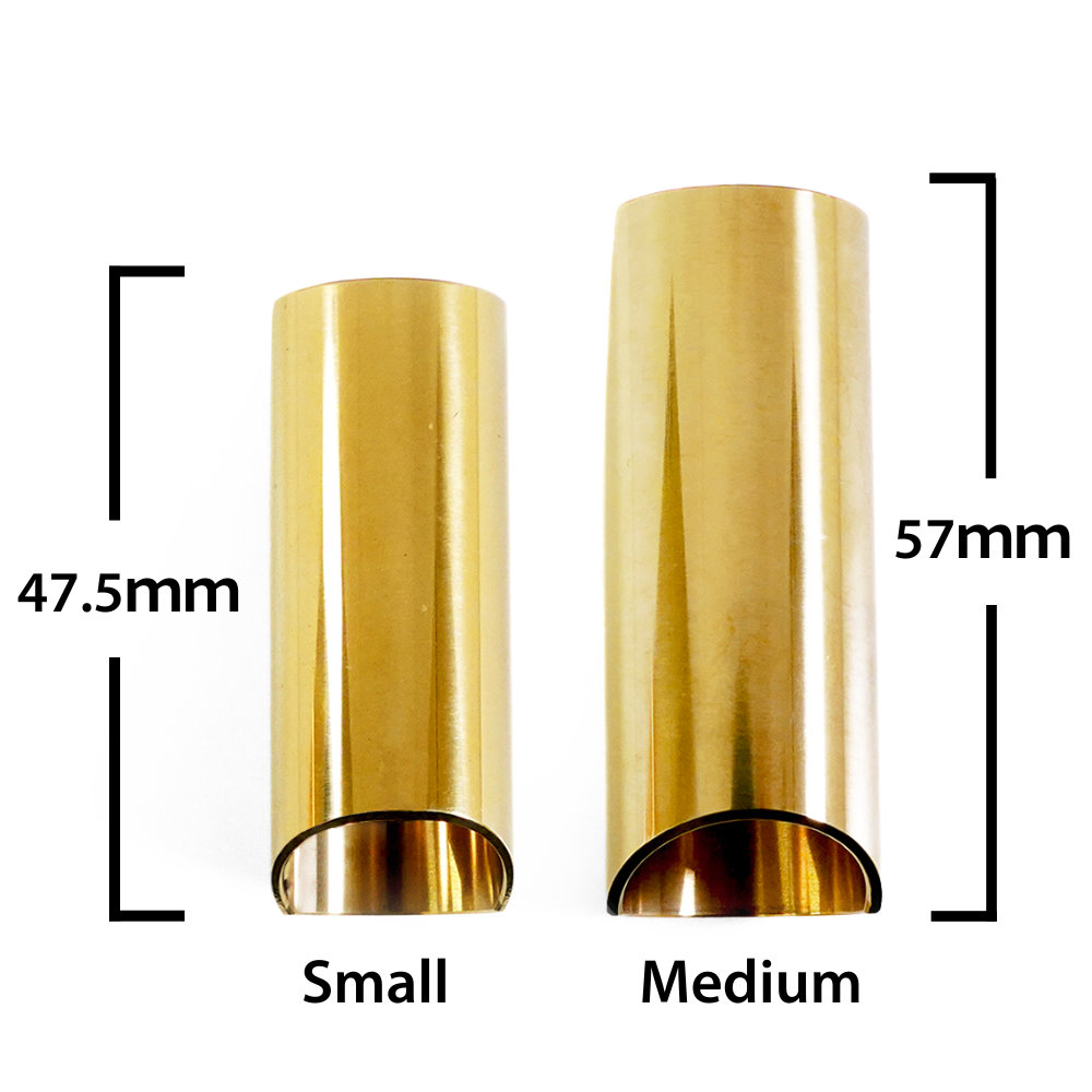 THE ROCK SLIDE ザロックスライド TRS-MB Polished Brass Slide Medium スライドバー サイズ比較画像1