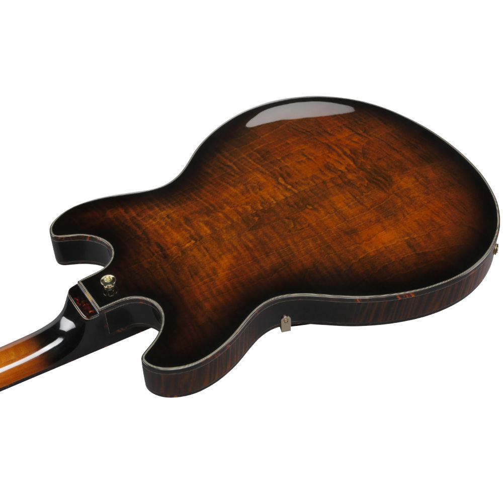 IBANEZ アイバニーズ ASH300-TBC ARTSTAR AS Full-Hollow Solid top Tobacco Brown エレキギター ボディバック斜め画像