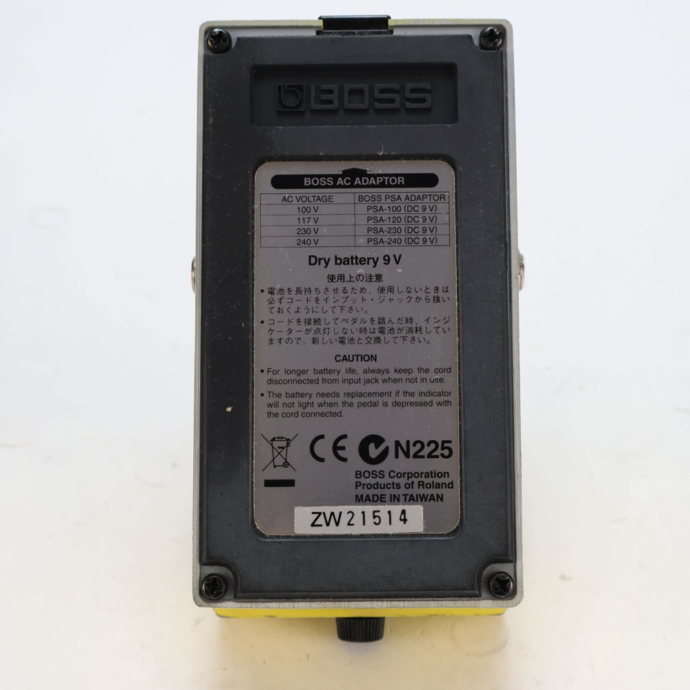 【中古】 スーパーオーバードライブ エフェクター BOSS SD-1 Super Over Drive ギターエフェクター 裏面