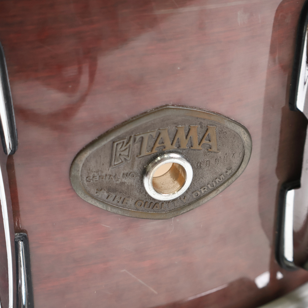 【中古】  スネアドラム タマ TAMA ウッドシェル スネアドラム 14ｘ6.5 1990s ロゴ