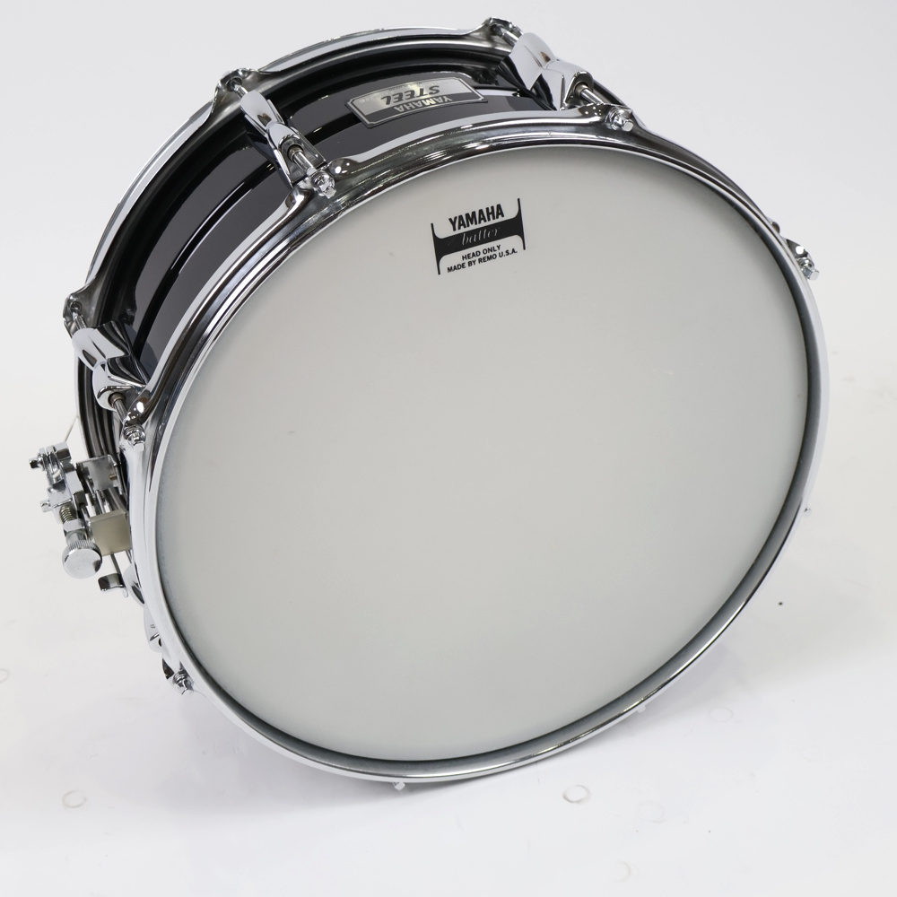 【中古】 スネアドラム ヤマハ YAMAHA SD2076B Seamless Black Steel Shell 14x6 Made in Japan 打面
