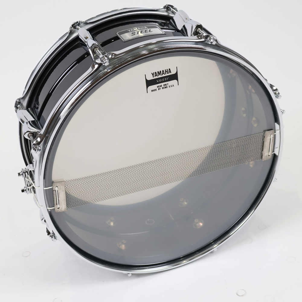 【中古】 スネアドラム ヤマハ YAMAHA SD2076B Seamless Black Steel Shell 14x6 Made in Japan スネアサイド