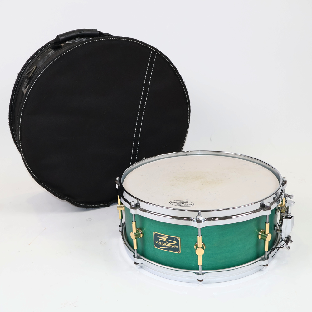 【中古】 スネアドラム カノウプス CANOPUS MO-1455 14x5.5 スネアドラム