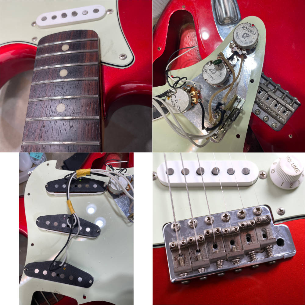 【中古】 エレキギター Fender Japan ST62-70 CAR Mod. 1989年-1990年製 ピックアップ/ピックガード交換あり ピックアップ不明 詳細画像