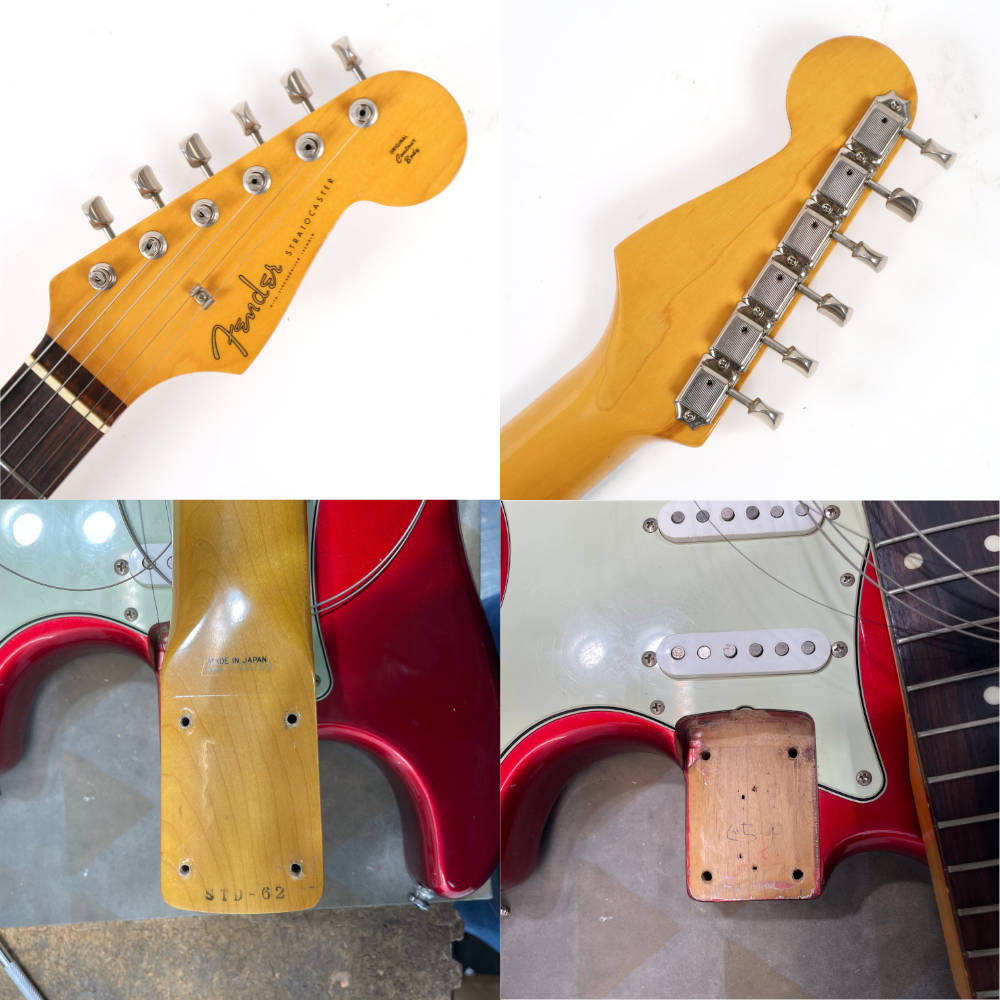 【中古】 エレキギター Fender Japan ST62-70 CAR Mod. 1989年-1990年製 ピックアップ/ピックガード交換あり ピックアップ不明 詳細画像