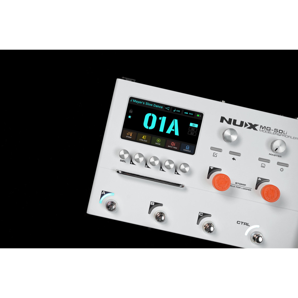NUX ニューエックス MG-50Li Cloud White アンプモデラー マルチエフェクター イメージ画像1