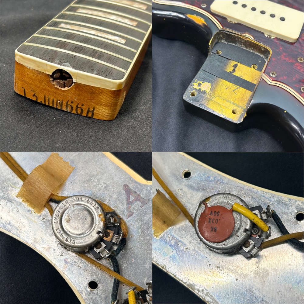 【中古】 エレキギター Fender JazzMaster 3color Sunburst 1966年製 ブリッジ交換 ナット交換あり フェンダー ジャズマスター 詳細画像