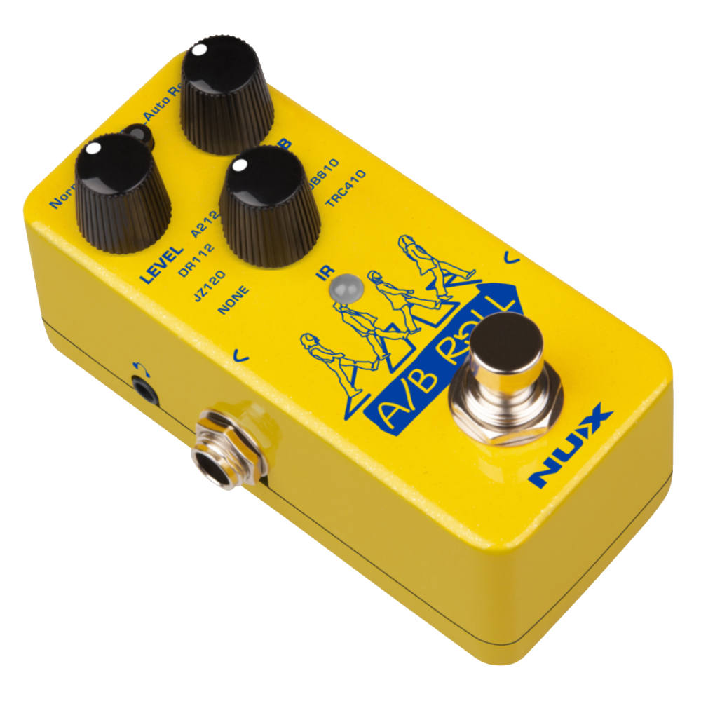 NUX ニューエックス NOL-1 A/B ROLL Octave & Loop Pedal オクターバー ルーパー ギターエフェクター 斜めアングル画像