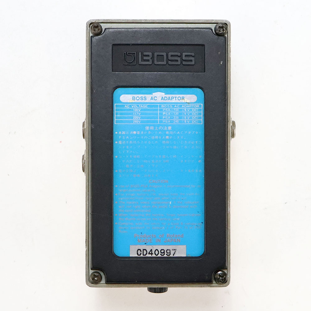 【中古】 デジタルディレイ エフェクター BOSS DD-3 Digtal Delay  MADE IN JAPAN ギターエフェクター ディレイ 裏面