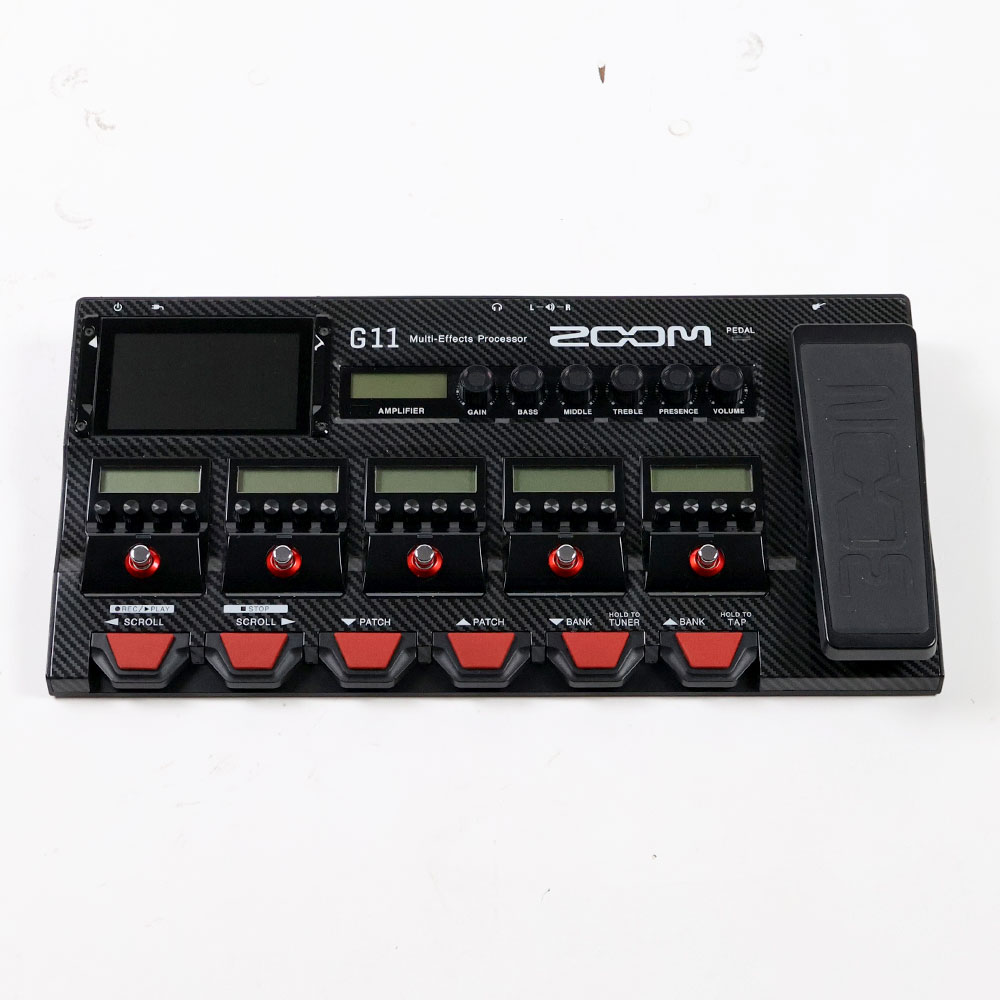 【中古】 マルチエフェクター ZOOM G11 ギターマルチエフェクター ズーム 正面