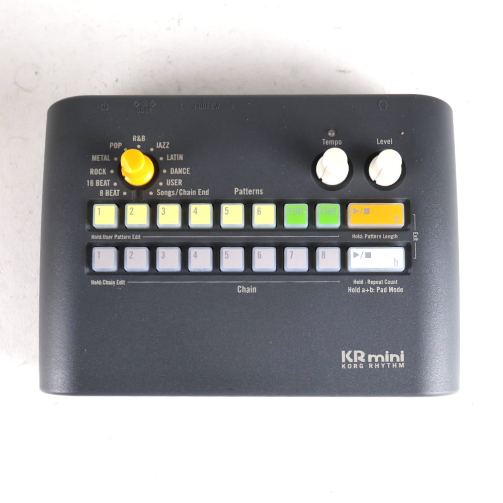 【中古】 リズムマシーン KORG コルグ KR mini リズム ボックス トップ画像