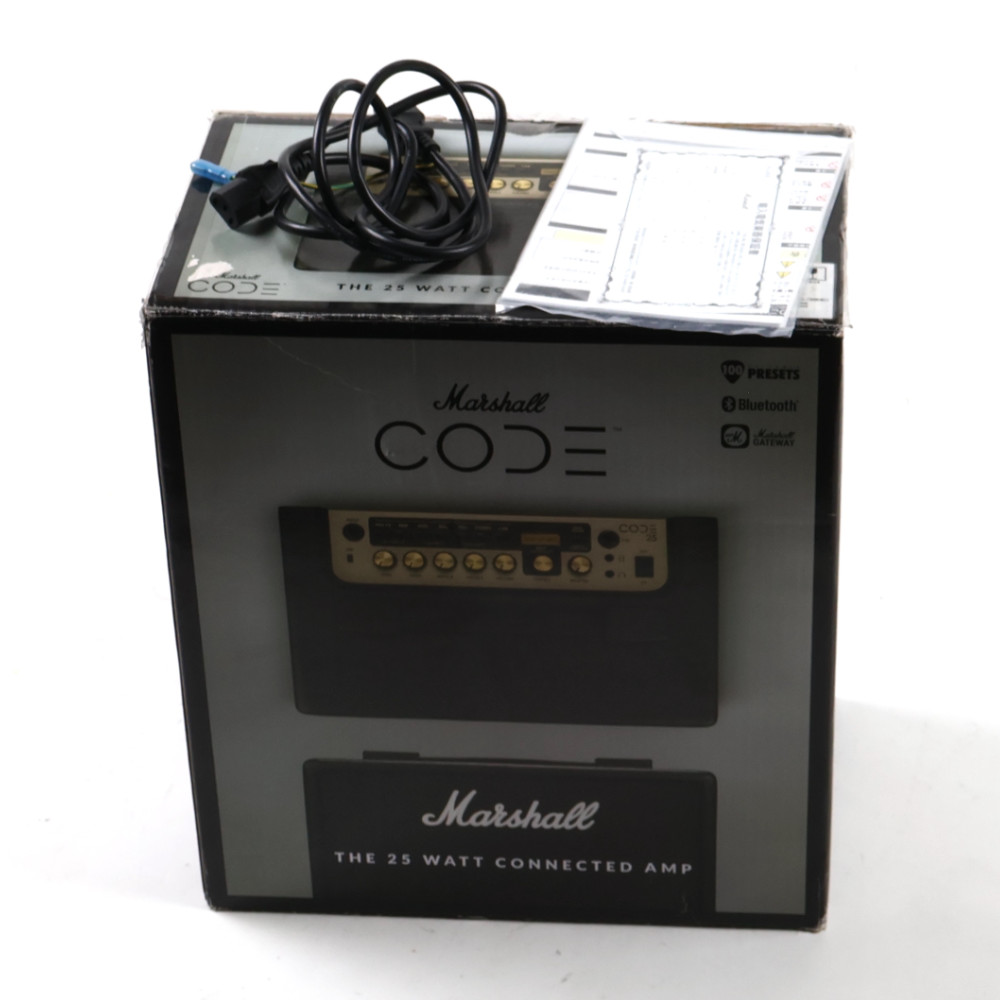 【中古】 マーシャル MARSHALL CODE25 フルモデリング 小型ギターアンプ コンボ 付属品画像
