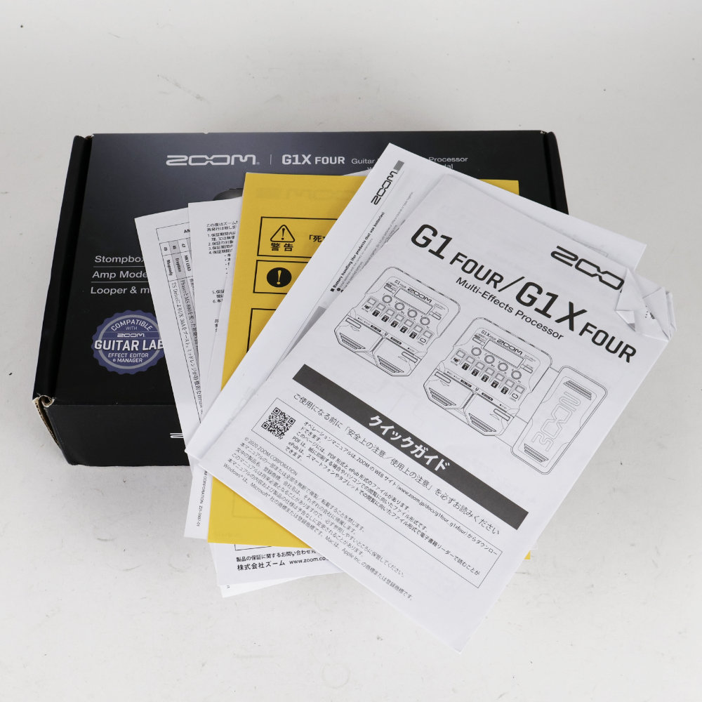 【中古】 ギターマルチエフェクター ZOOM G1X FOUR 付属品