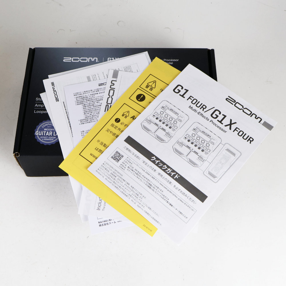 【中古】 ギターマルチエフェクター ZOOM G1X FOUR 付属品