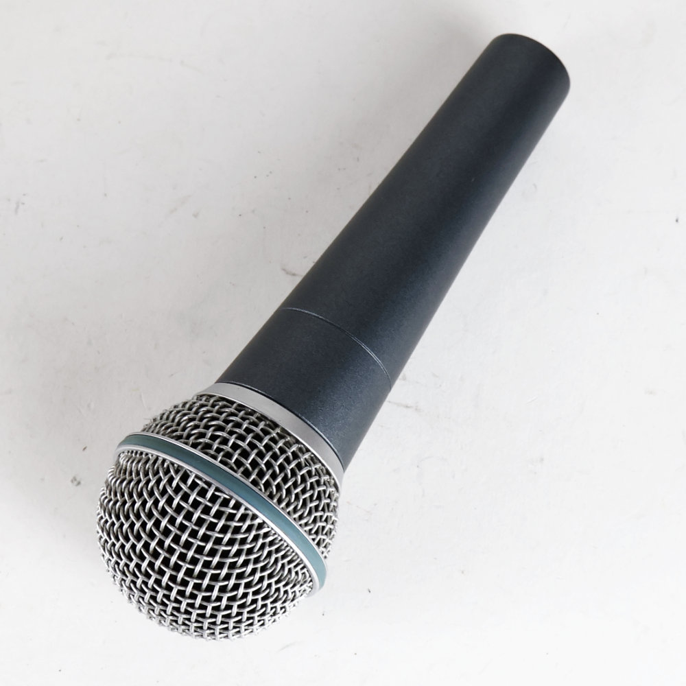 【中古】 マイク ダイナミックマイク シュアー SHURE BETA58A シュア マイクロフォン ベータゴッパ 全体