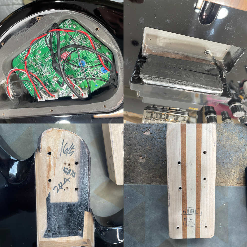 【中古】ヤマハ YAMAHA TRB1004J BL エレキベース 内部 