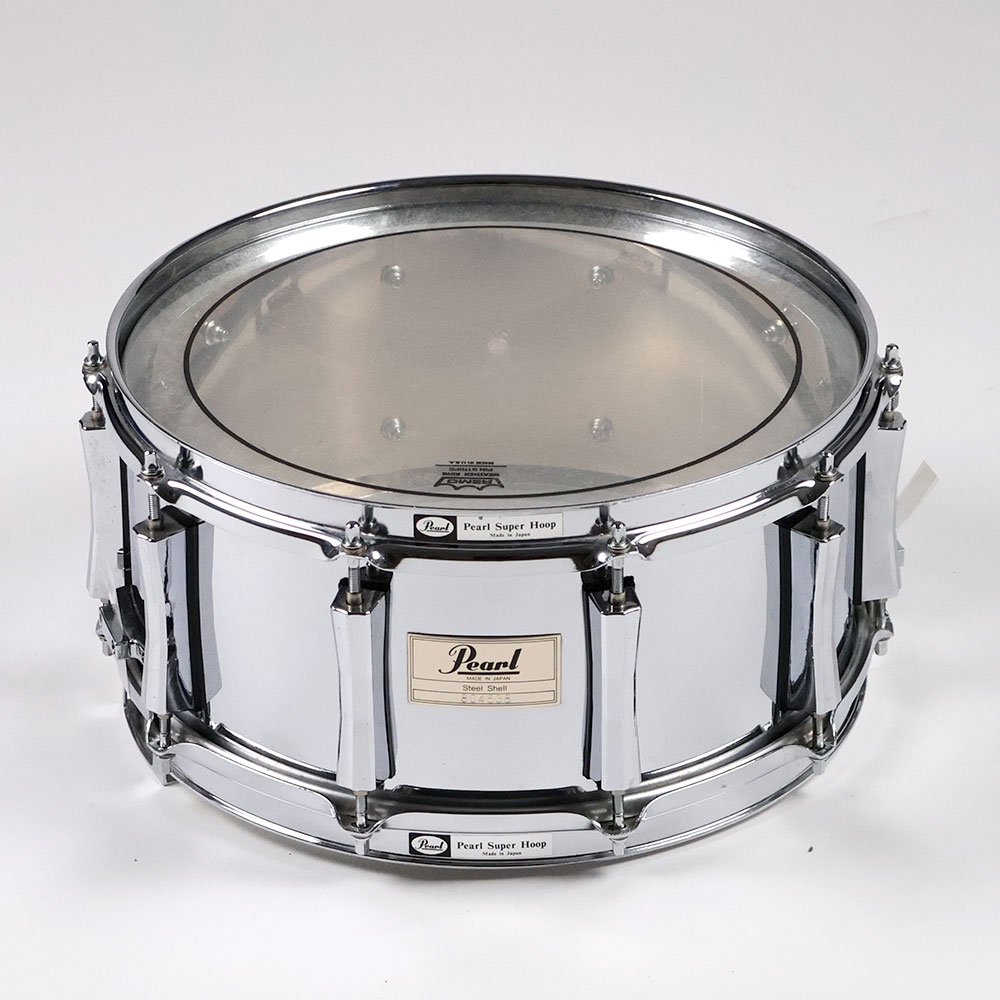 【中古】 スネアドラム パール Pearl Steel shell 14x6.5 スネアドラム Made in Japan