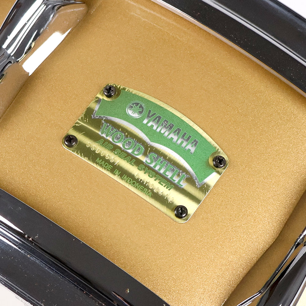 【中古】 スネアドラム ヤマハ YAMAHA SSD-065A Stage Custom 14x5 エンブレム