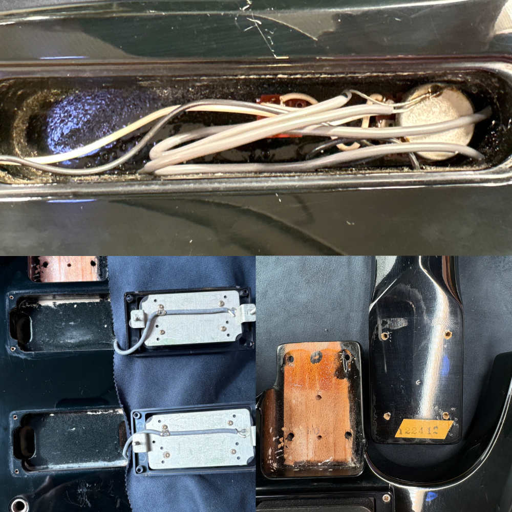 【中古】 BURNY by FERNANDES BG-125X X Japan YOSHIKI モデル バーニー フェルナンデス エレキギター 内部 