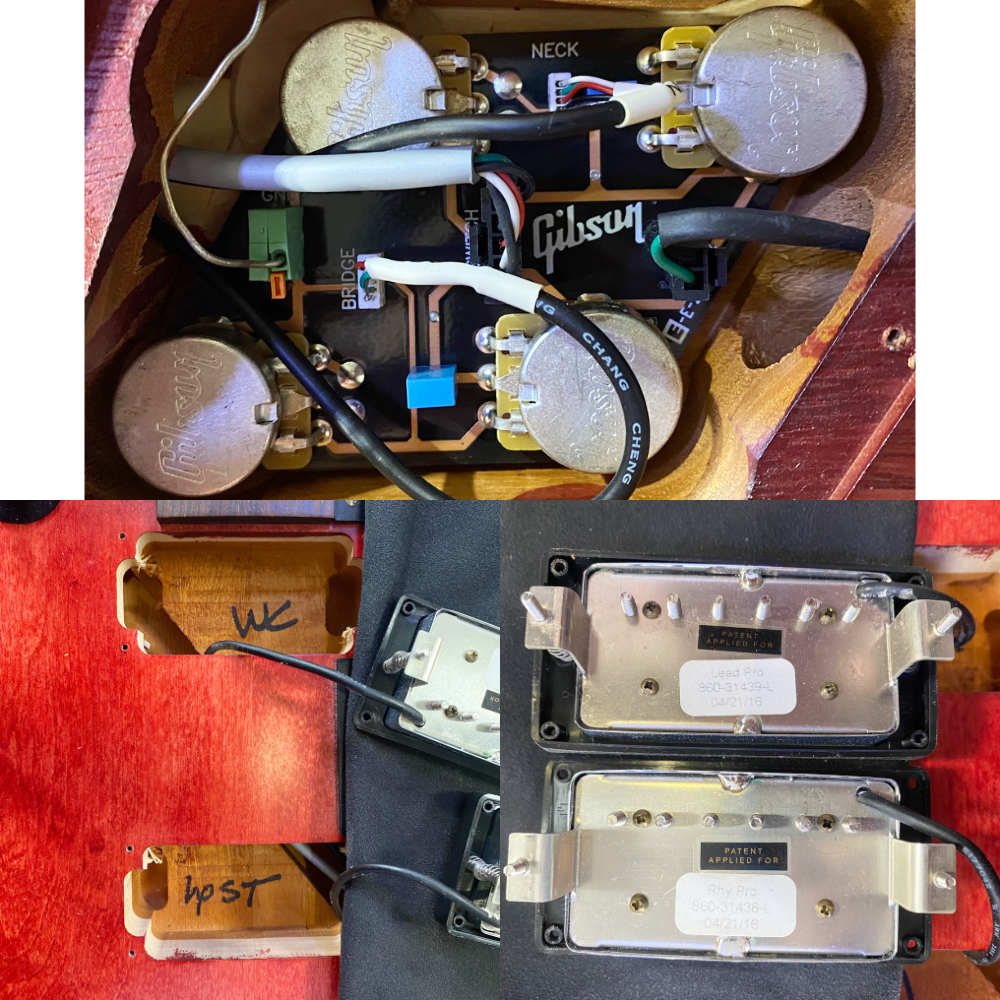 【中古】 Gibson ギブソン Les Paul Studio Faded 2016T Worn Cherry 2016年製 レスポール エレキギター 内部 