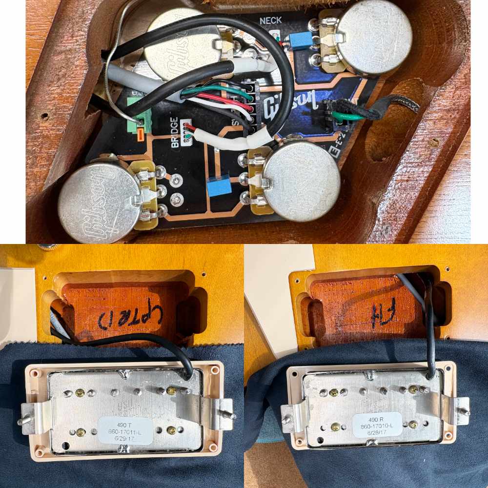 【中古】 エレキギター Gibson Les Paul Tribute 2017 T Faded Honey Burst 2017年製 ギブソン レスポールトリビュート 内部 