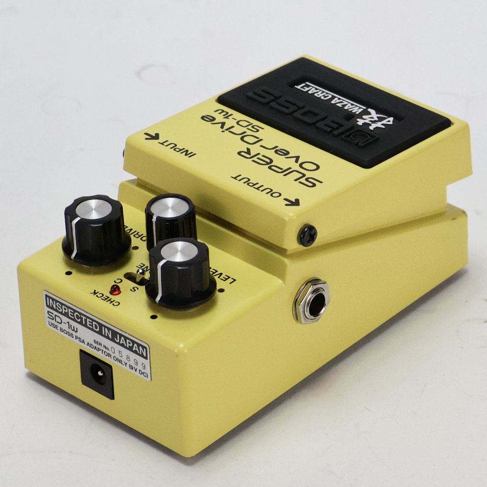 【中古】 エフェクター BOSS SD-1W SUPER OVER DRIVE WAZA CRAFTシリーズ オーバードライブ 技 側面