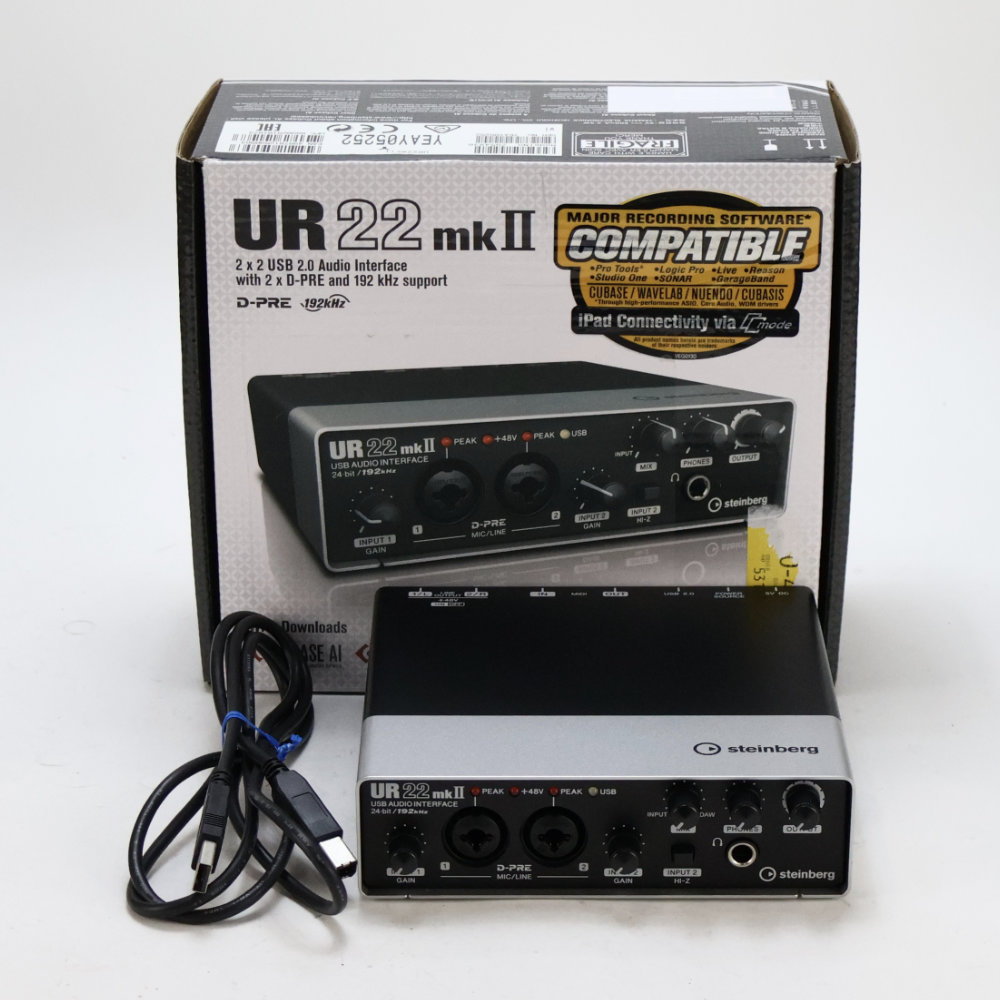 【中古】 オーディオインターフェイス Steinberg UR22mkII スタインバーグ USBオーディオインターフェース UR22 mk2
