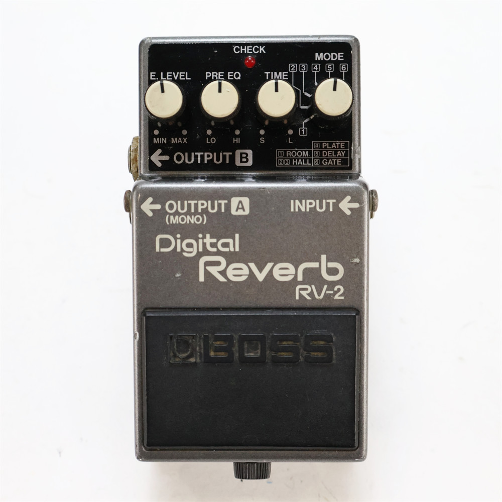 【中古】 リバーブ エフェクター BOSS RV-2 Digital Reverb Made in JAPAN ギターエフェクター