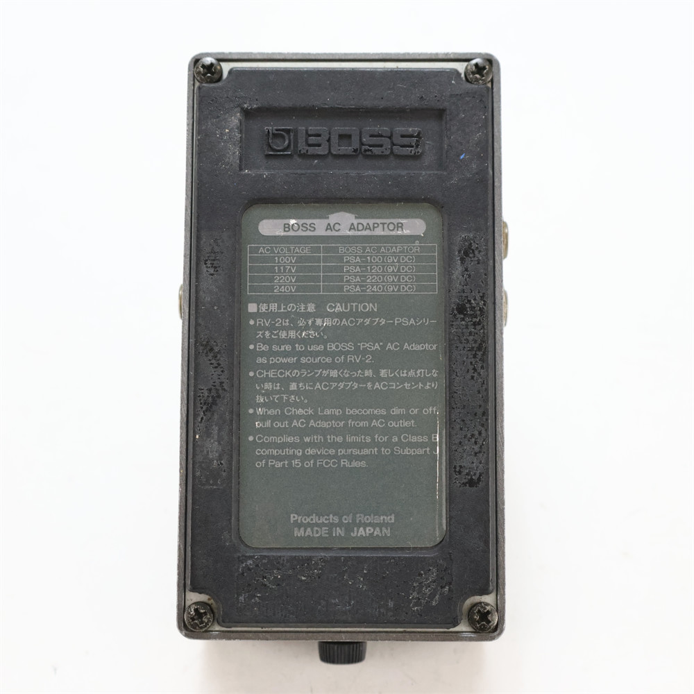 【中古】 リバーブ エフェクター BOSS RV-2 Digital Reverb Made in JAPAN ギターエフェクター 詳細画像