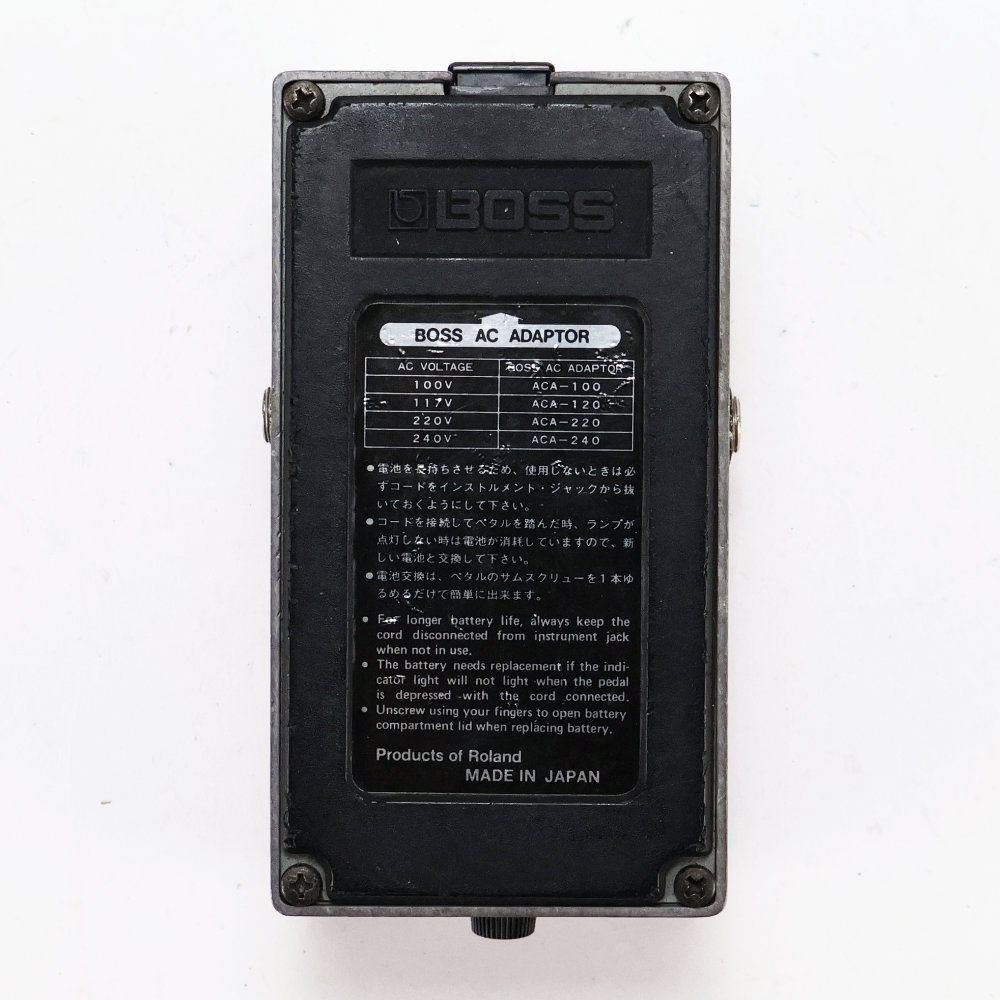 【中古】 フランジャー BOSS BF-2 Flanger Made in Japan Black Label ボス ギターエフェクター 底面