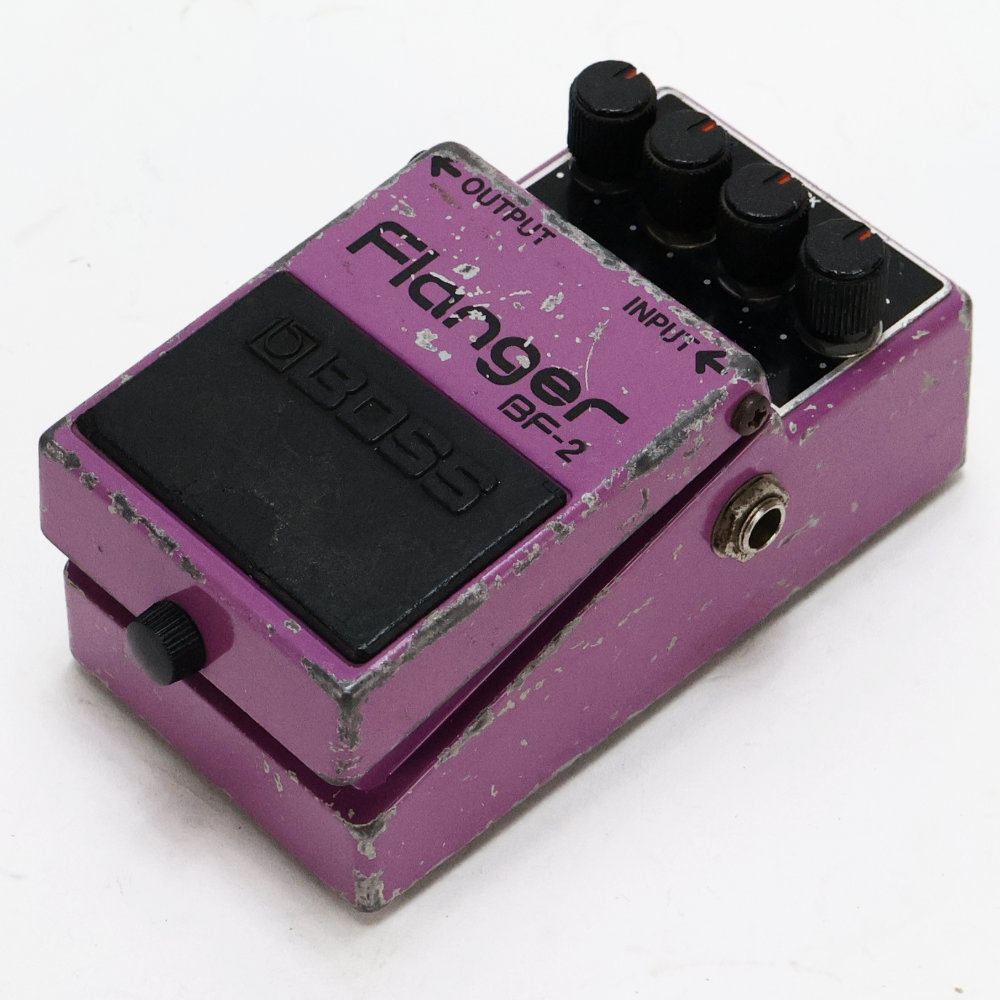 【中古】 フランジャー BOSS BF-2 Flanger Made in Japan Black Label ボス ギターエフェクター 側面