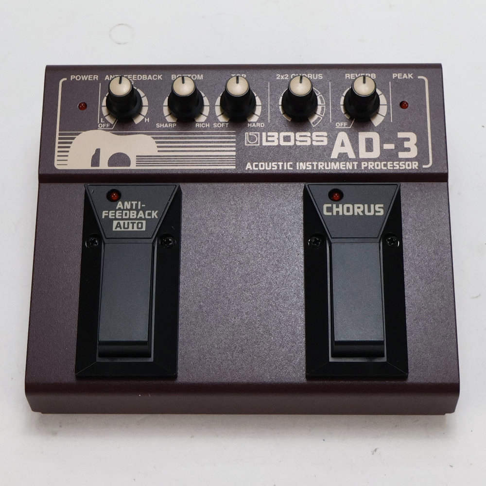 【中古】アコースティックプロセッサー BOSS AD-3 ACOUSTIC INSTRUMENT PROCESSOR ボス ギターエフェクター