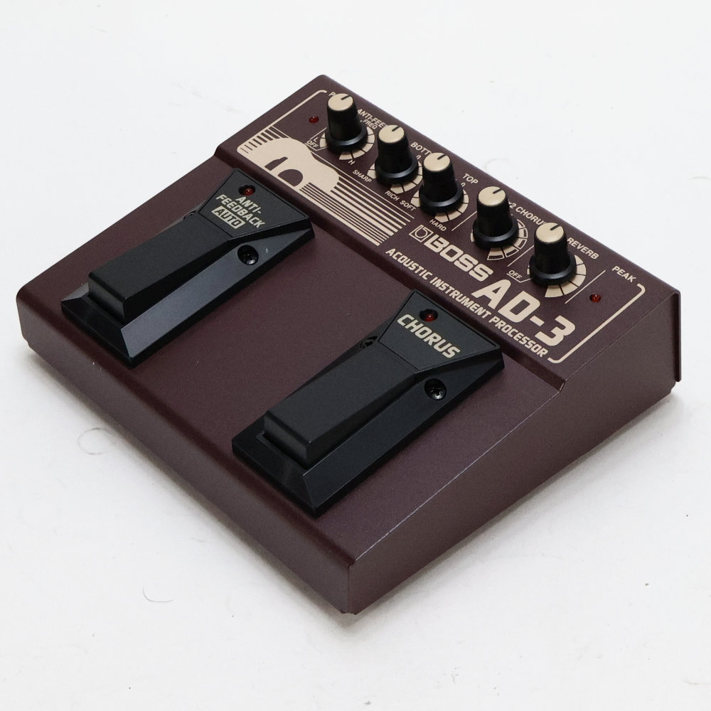 【中古】アコースティックプロセッサー BOSS AD-3 ACOUSTIC INSTRUMENT PROCESSOR ボス ギターエフェクター 全体