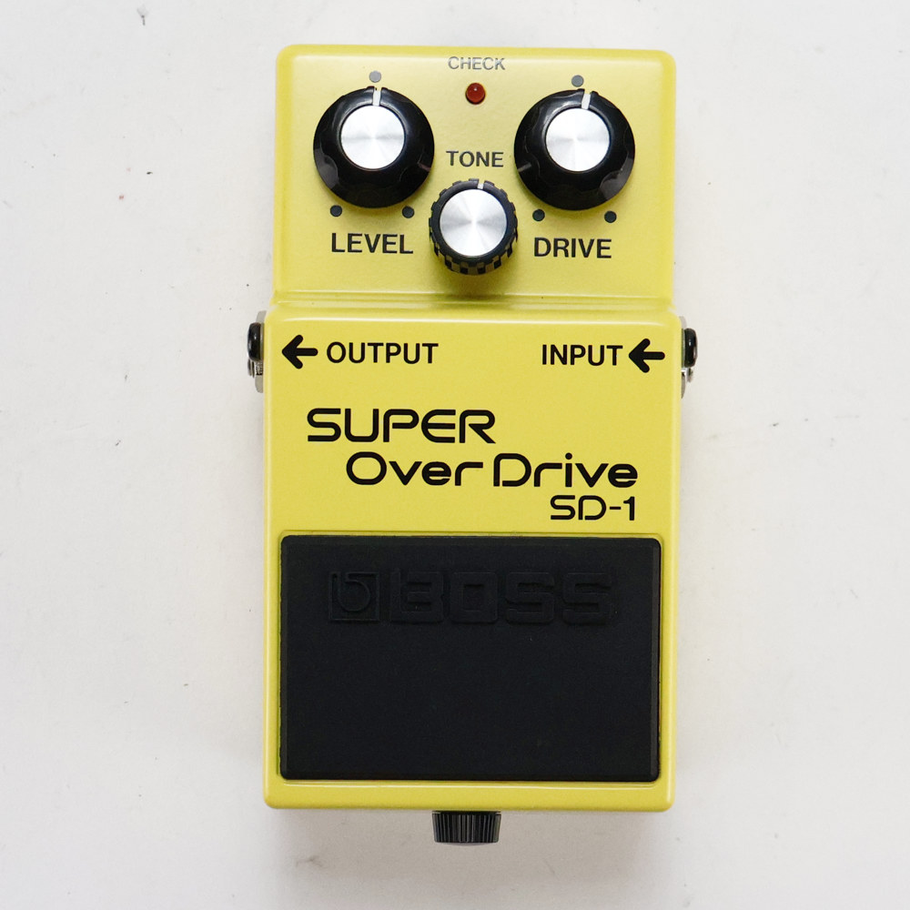 【中古】 スーパーオーバードライブ エフェクター BOSS SD-1 Super Over Drive ギターエフェクター 表面