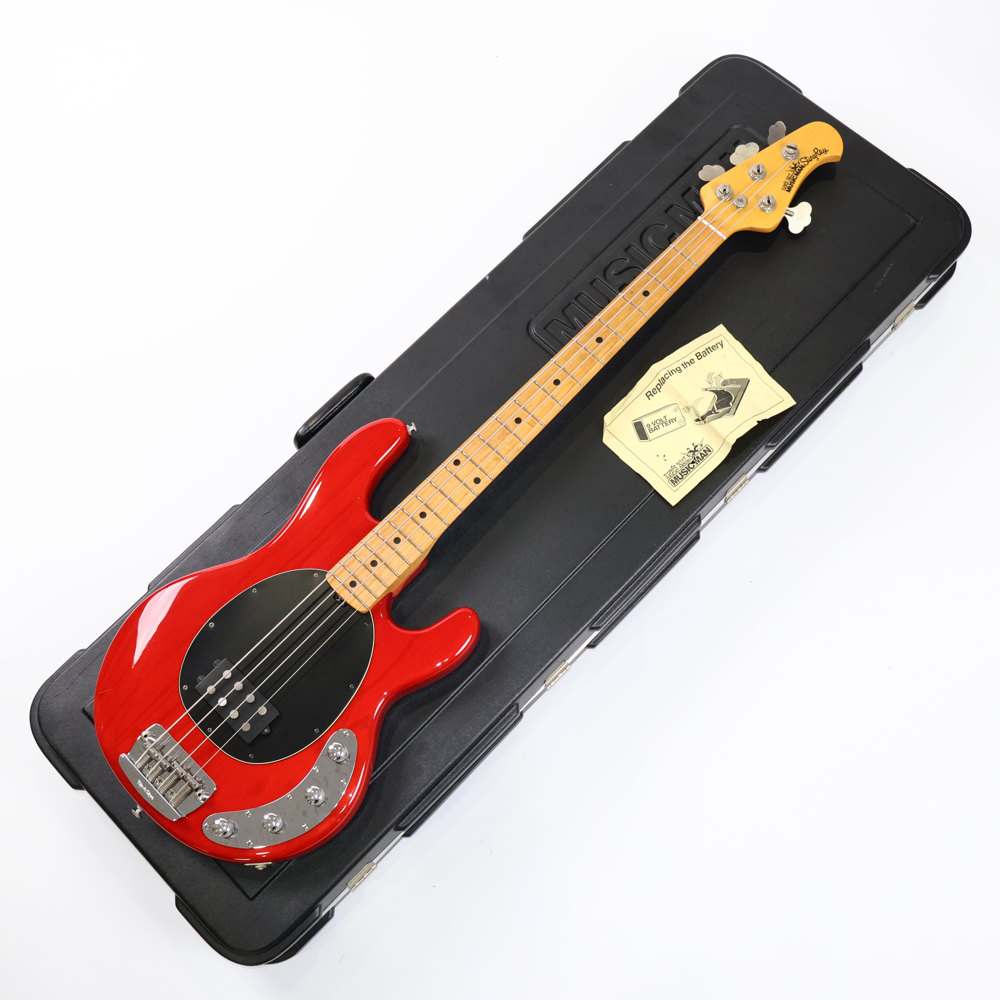 【中古】 MUSIC MAN ミュージックマン StingRay スティングレイ Translucent Red / M 2000年製 エレキベース