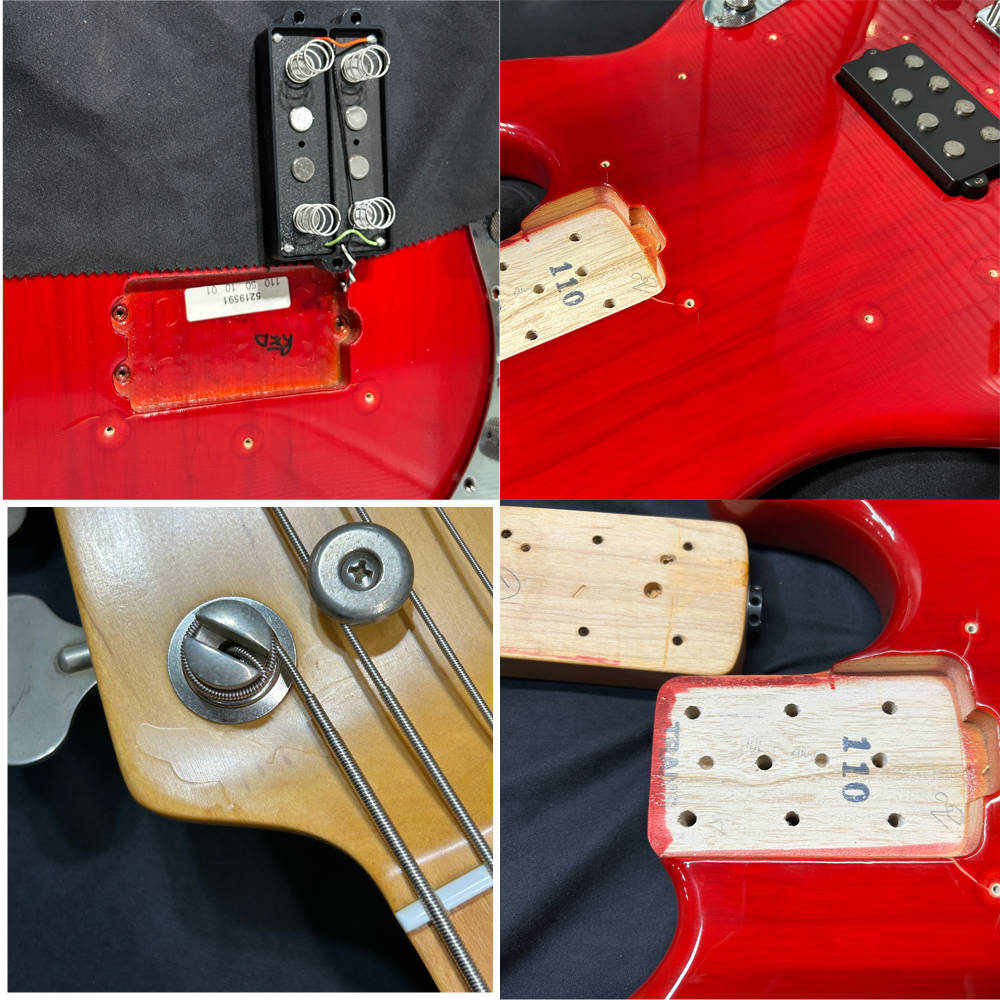 【中古】 MUSIC MAN ミュージックマン StingRay スティングレイ Translucent Red / M 2000年製 エレキベース 詳細画像