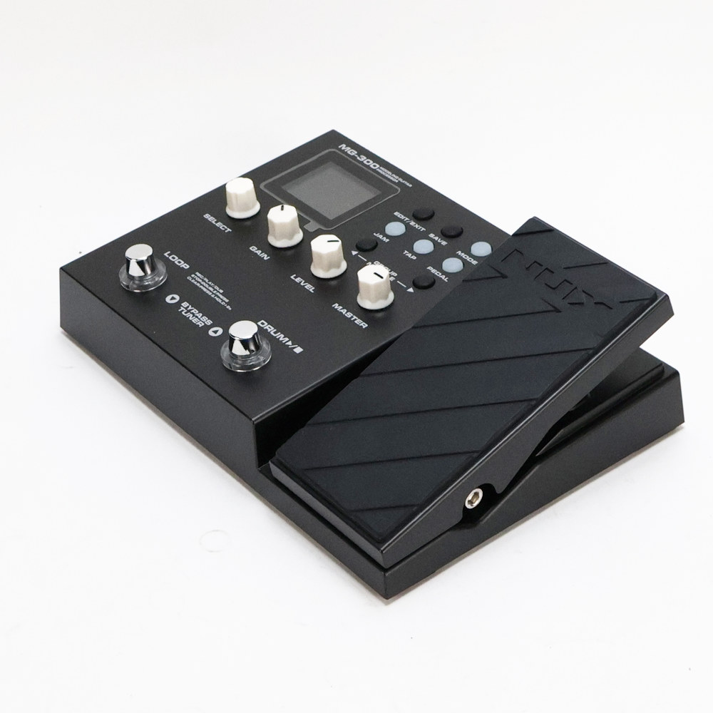 【中古】 ギターマルチエフェクター NUX MG-300 マルチエフェクター ニューエックス 側面