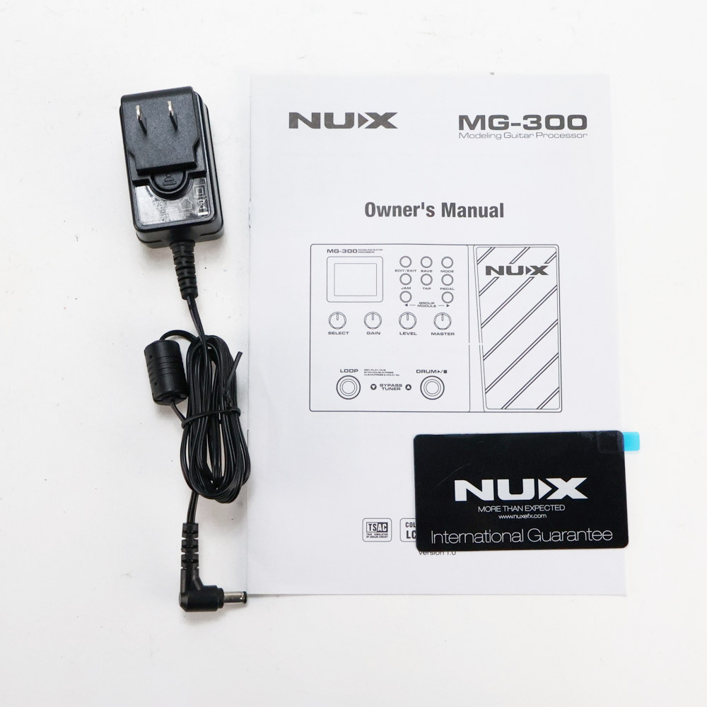 【中古】 ギターマルチエフェクター NUX MG-300 マルチエフェクター ニューエックス 付属品