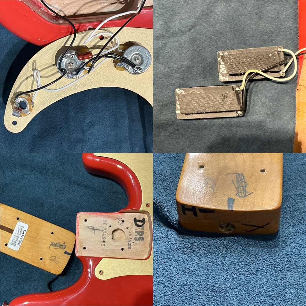 【中古】Fender フェンダー Mexico 50s Precision Bass Maple Fingerboard Fiesta Red 2010年製 プレシジョンベース エレキベース 詳細画像