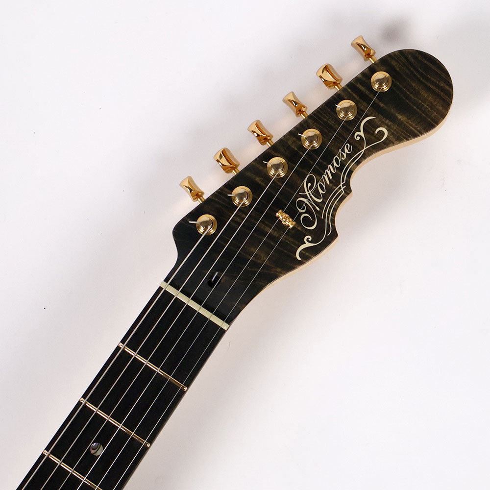 【中古】 エレキギター Momose MC-TOCHI-SP21/E MGR-FGR 2021年製 圧倒的な木目をもつ栃材を使用 ヘッド