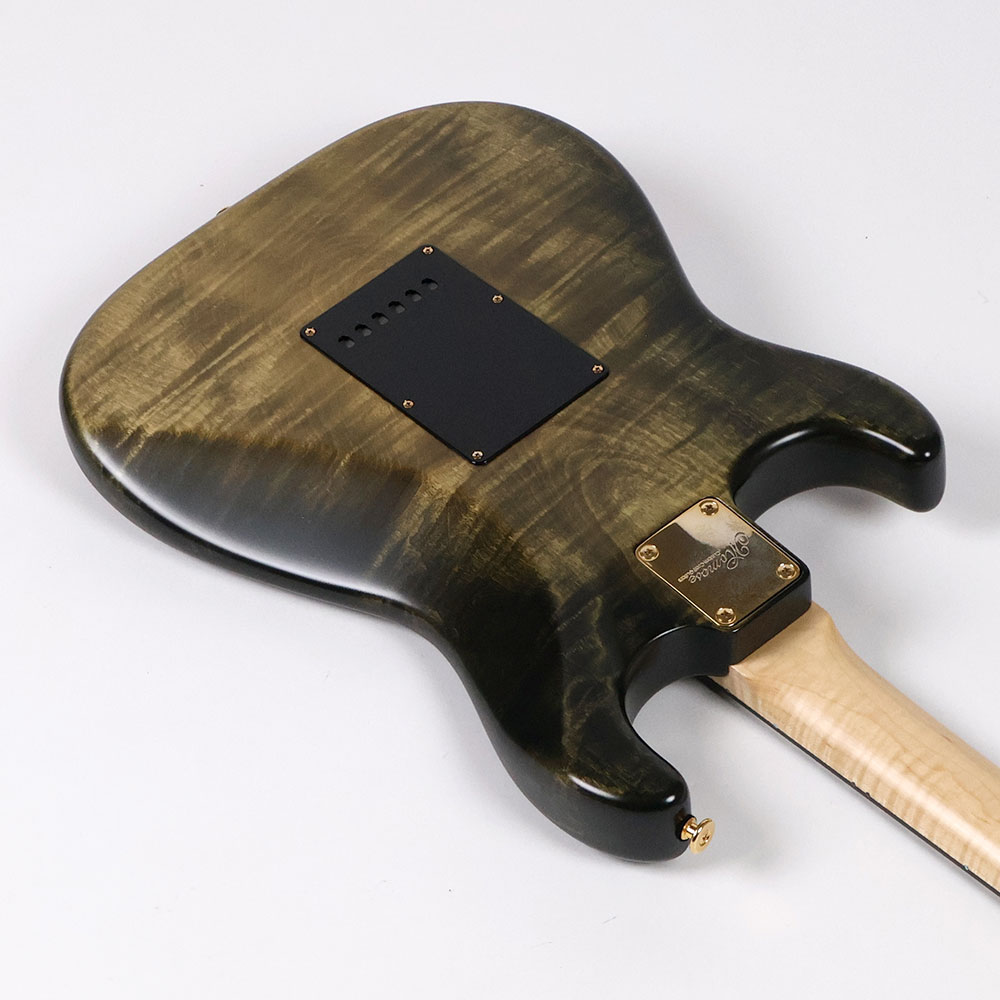 【中古】 エレキギター Momose MC-TOCHI-SP21/E MGR-FGR 2021年製 圧倒的な木目をもつ栃材を使用 ボディ