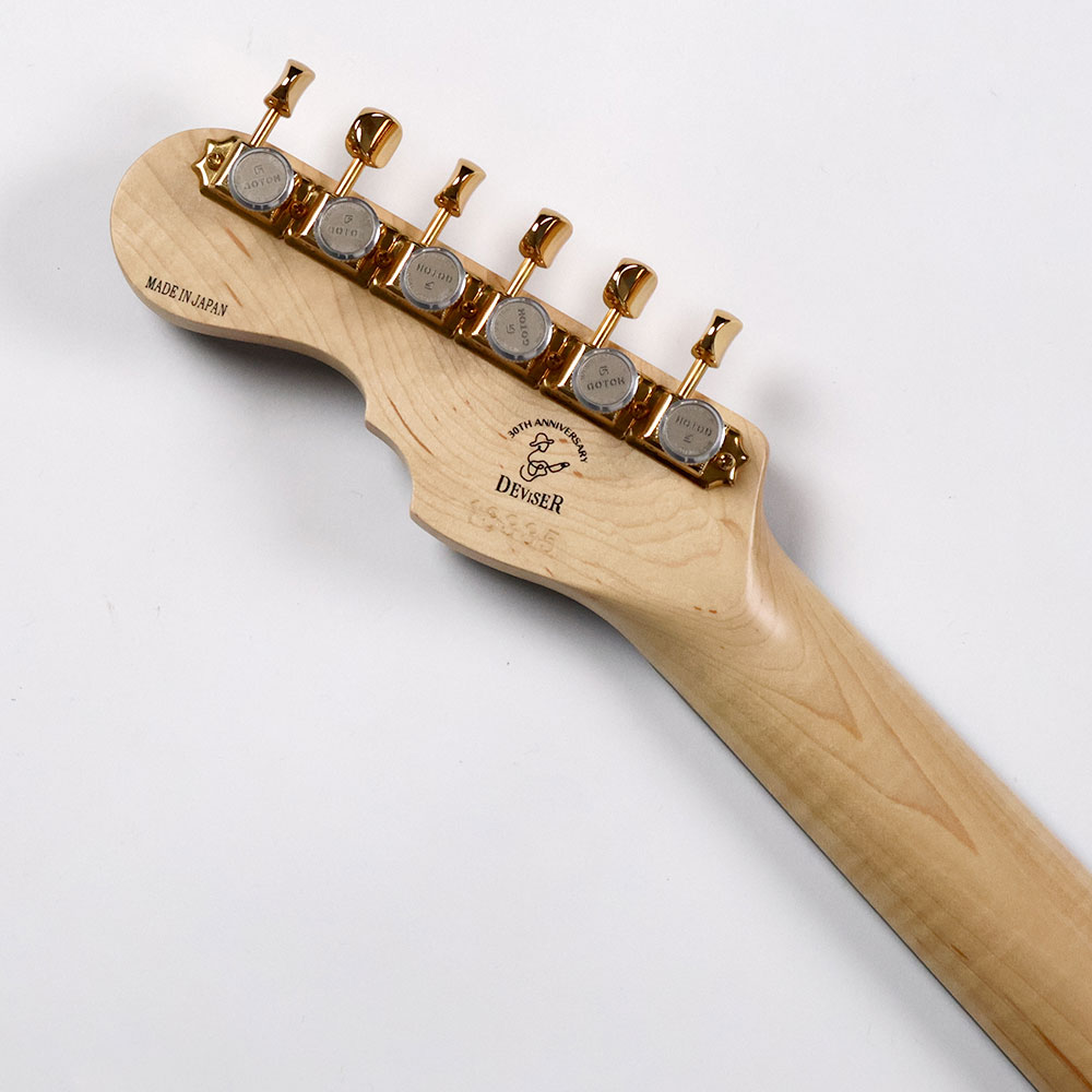 【中古】 エレキギター Momose MC-TOCHI-SP21/E MGR-FGR 2021年製 圧倒的な木目をもつ栃材を使用 ヘッド