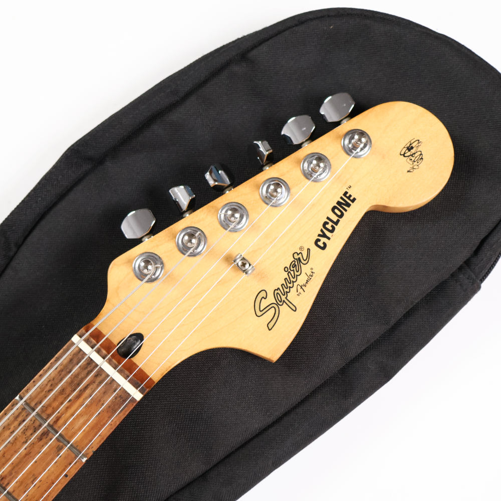 【中古】Squier by Fender スクワイヤー CYCLONE メタリックブルー サイクロン エレキギター ヘッド画像