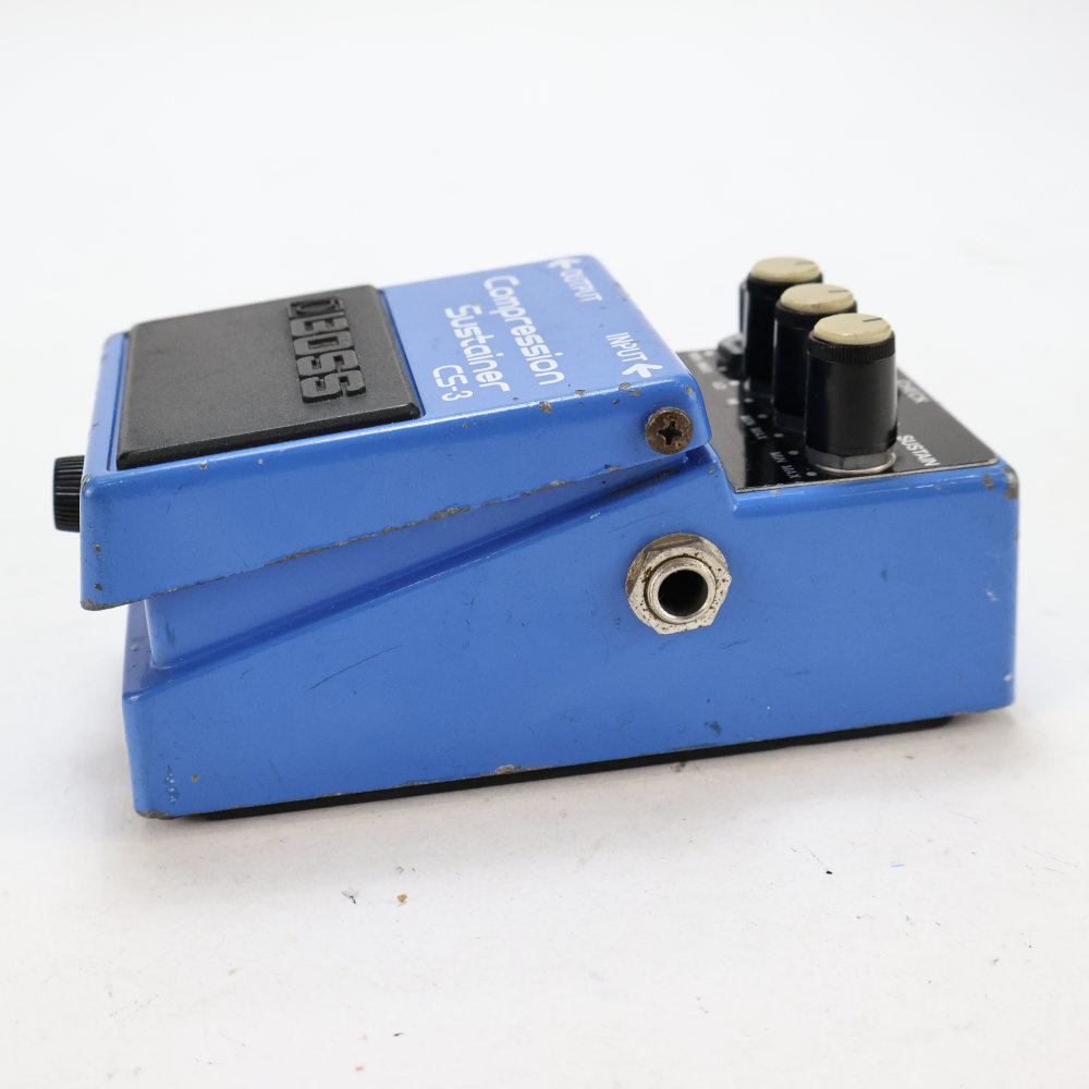 【中古】 コンプレッサー エフェクター BOSS CS-3 Compression Sustainer Made in Japan ギターエフェクター 側面