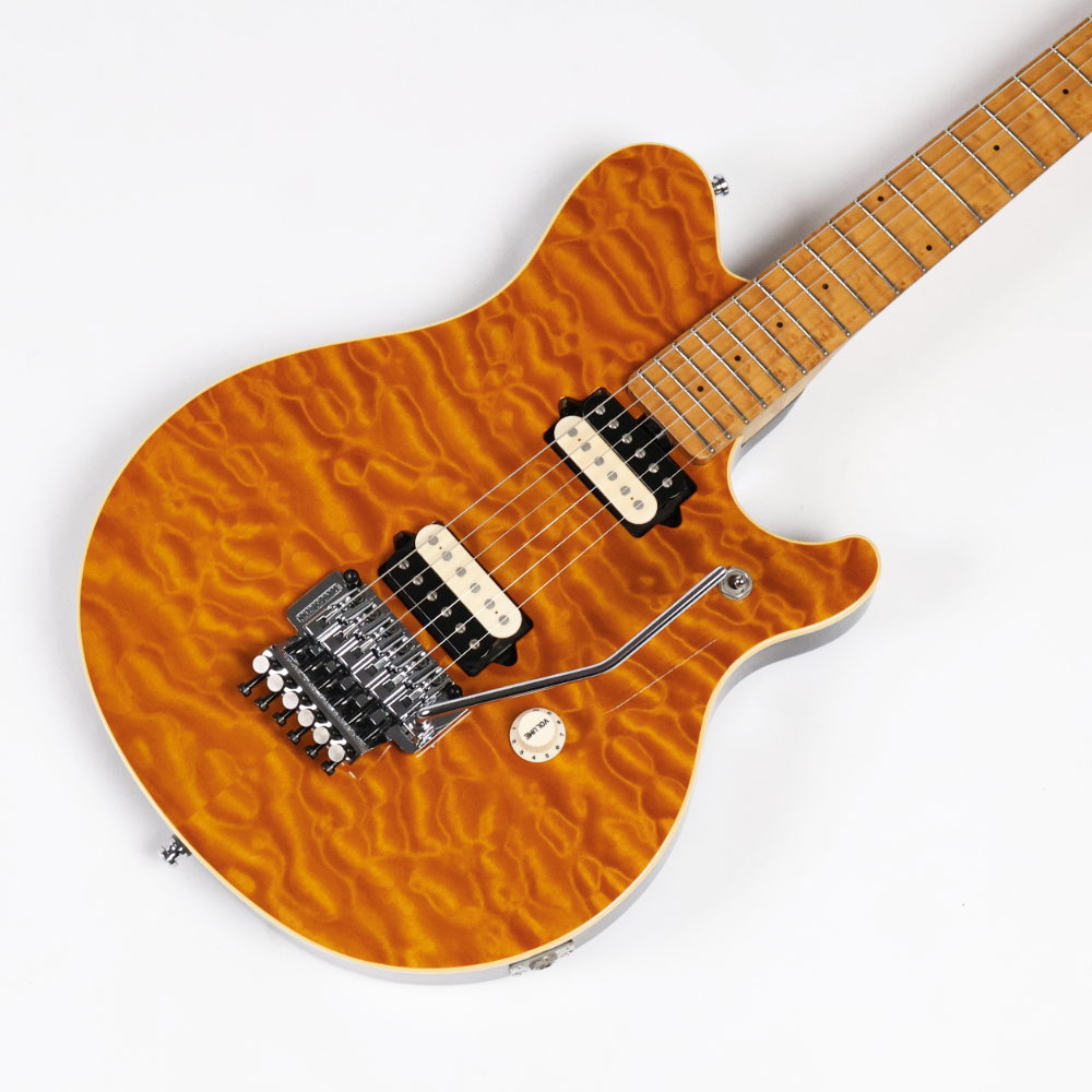 【中古】 エレキギター MUSIC MAN AXIS EX Trans Gold ナイストップ 日本製 ミュージックマン アクシスEX EVHモデルと同じスイッチ位置 ボディトップ