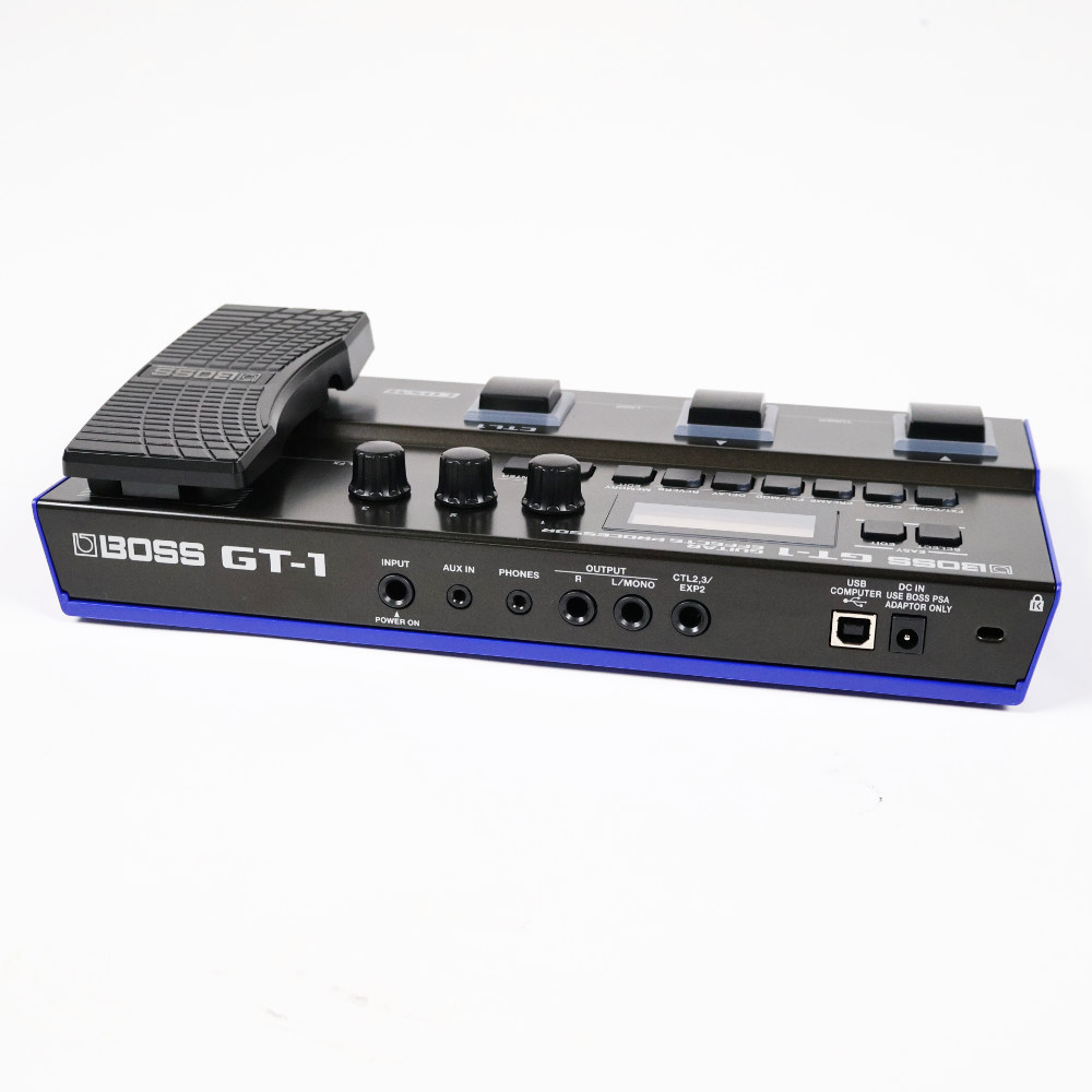 【中古】ボス マルチエフェクター BOSS GT-1 Guitar Effect Processor 本体画像 斜め 