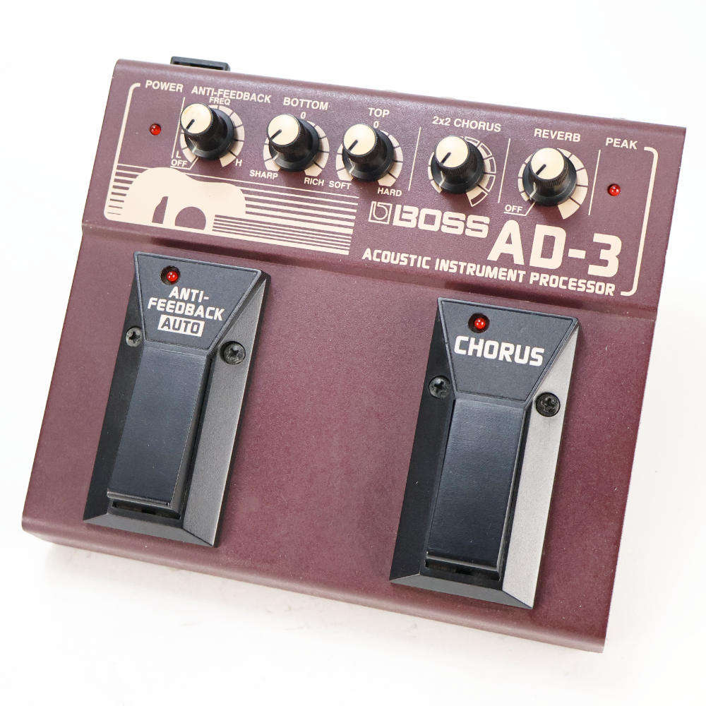 【中古】アコースティックプロセッサー BOSS AD-3 ACOUSTIC INSTRUMENT PROCESSOR ボス ギターエフェクター