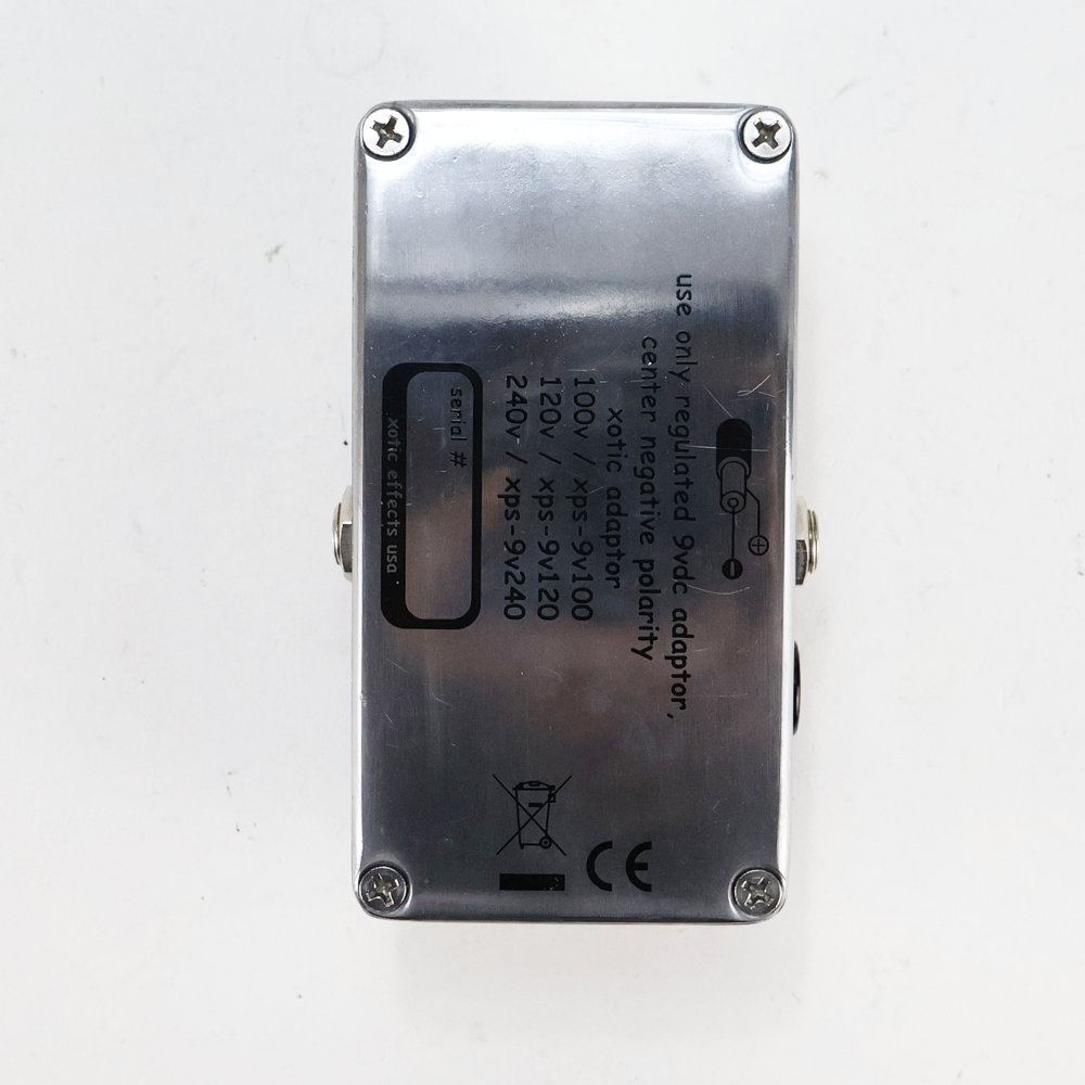 【中古】 ブースター エフェクター Xotic RC Booster Chrome Limited Edition 裏面