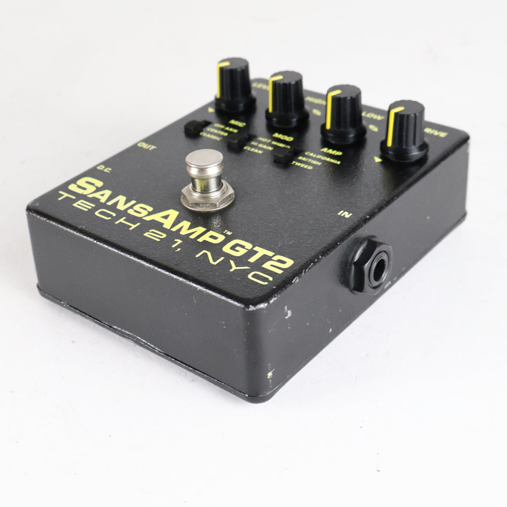 【中古】 TECH21 SansAmp GT2 アンプシミュレーター ギターエフェクター 側面